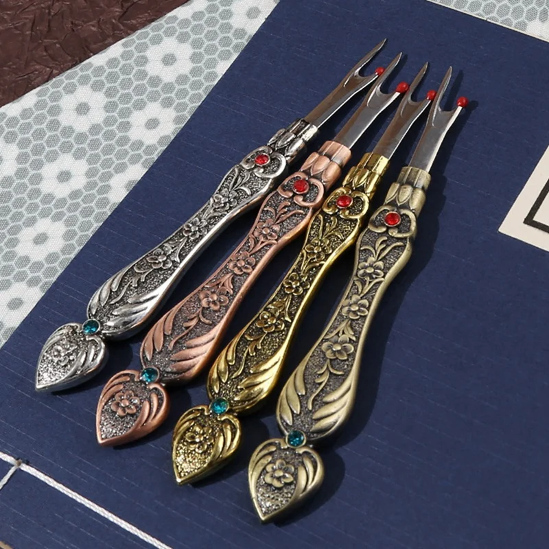 Винтажный резак для ниток расширитель швов распаковщик ручка шитья крестиком