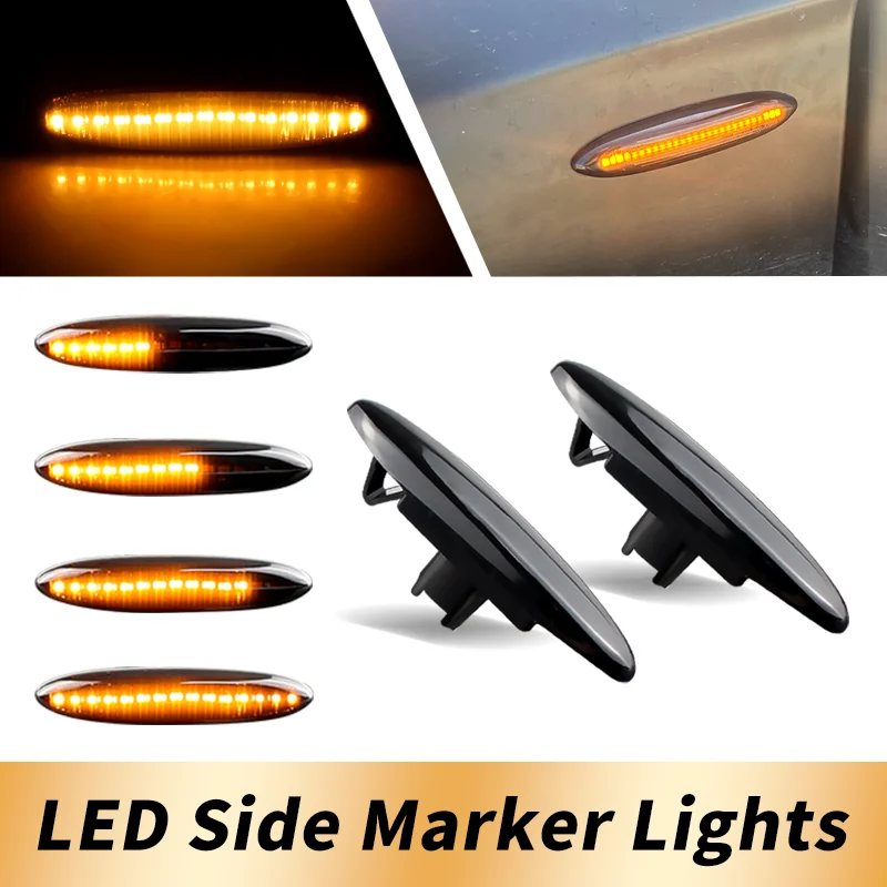 2 шт. динамические светодиодные боковые габаритные указатели поворота