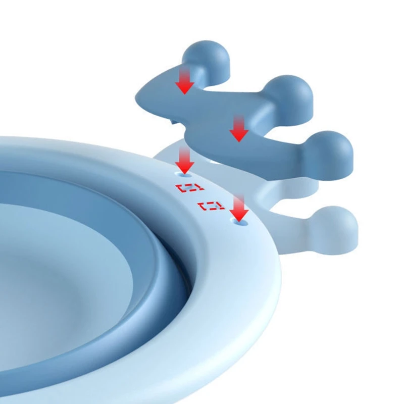 

Складная детская умывальная раковина, складная раковина для мытья ног и ягодиц для маленьких девочек и мальчиков, для новорожденных, для пу...