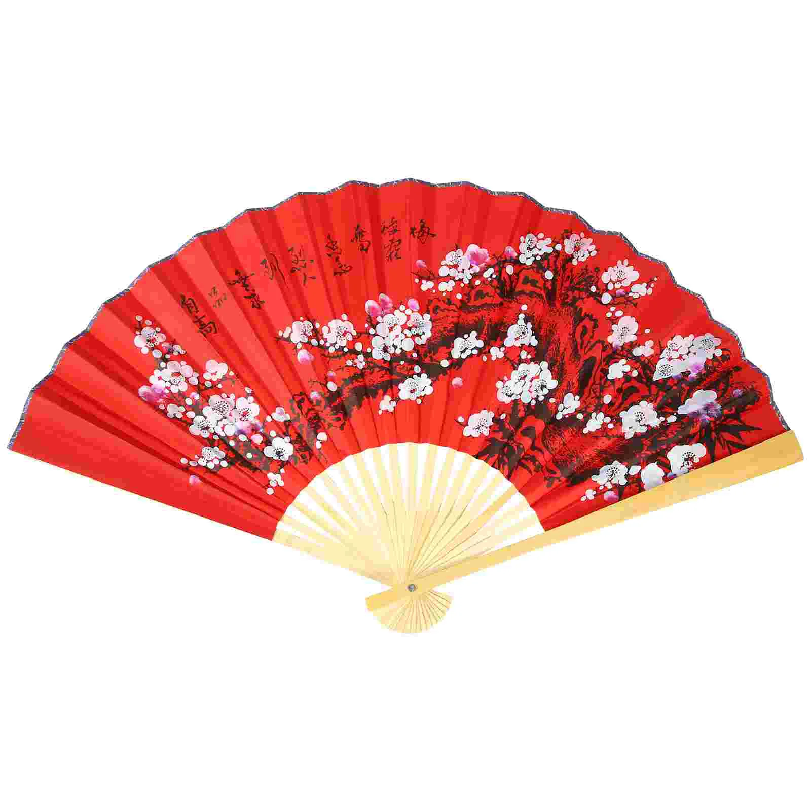 

Hand Fan Chinese Japanese Handheld Paper Oriental Wall Giant Bamboo Kung Fu Asian Decor Wedding Birthday Party