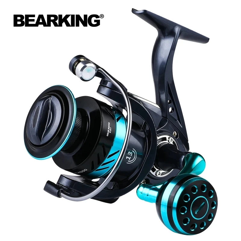 

BEARKING DKPro series Fishing Reel Max Drag 10kg 5.2:1 Gear Ratio Metal Spool Spinning Reel Saltwater Reel CNC Rocker