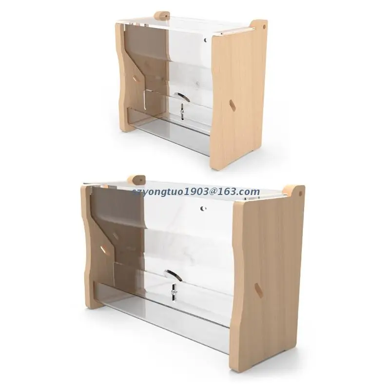 

Bird Feeder for Cage No Mess Transparent Food Container Automatic Dispenser