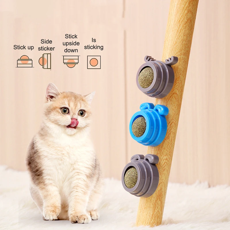 

Healthy Cat Catnip Toys Ball Cat Candy Licking Snacks Nutrition Catnip Snack Nutrition Energy Ball Kitten Cat Toy Cat Supplies