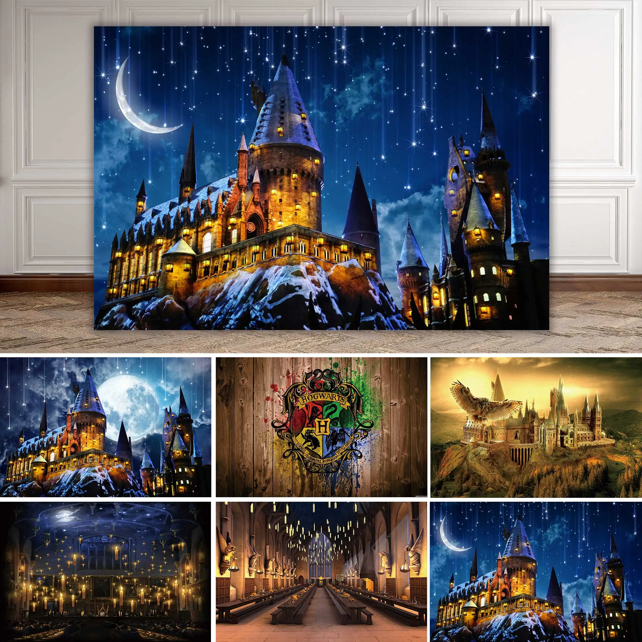 

SeekPro Wood Magic Fairy Faculty Graffiti Children Photo Background Printed Studio Professional Indoor Photographic Backdrops