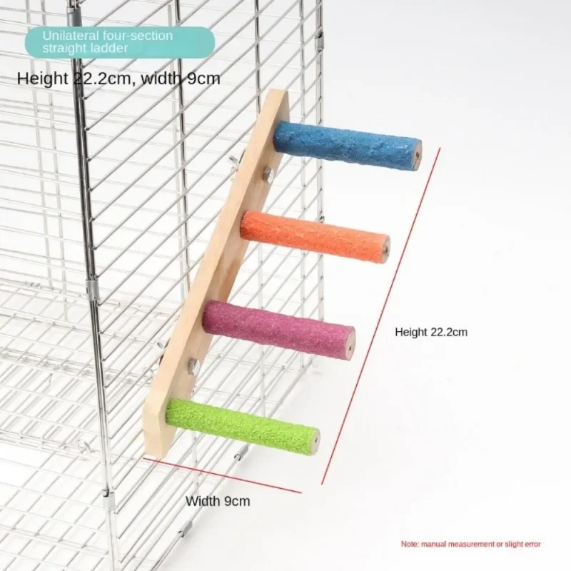 Интерактивная Деревянная Игрушка-лестница 4/6/8 Ступеней Для Птиц Попугаев