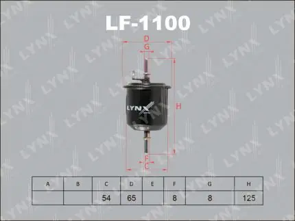 Фильтр топливный HYUNDAI ACCENT II (LC) 1.3-1.6 -00 LF-1100 |