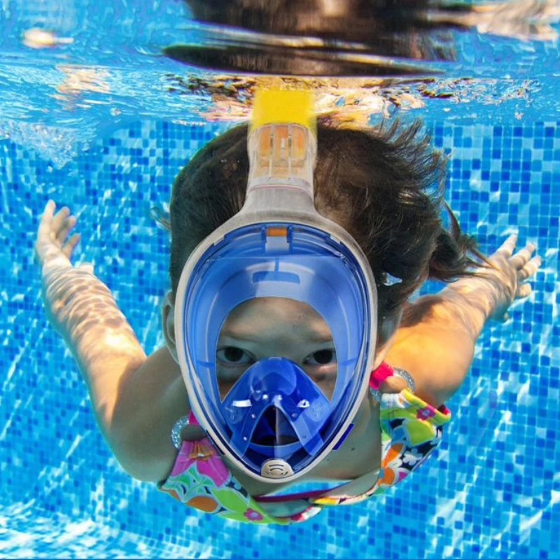

Маска для подводного плавания, Полнолицевая маска для дайвинга, Противотуманные очки для плавания, Маска для подводного плавания для взрослых, Молодежное снаряжение для плавания
