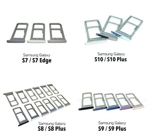 10 шт. лоток для SIM-карты телефона Samsung S7 S8 S9 S10 S10e S20 слот Sim-карты держатель гнездо -