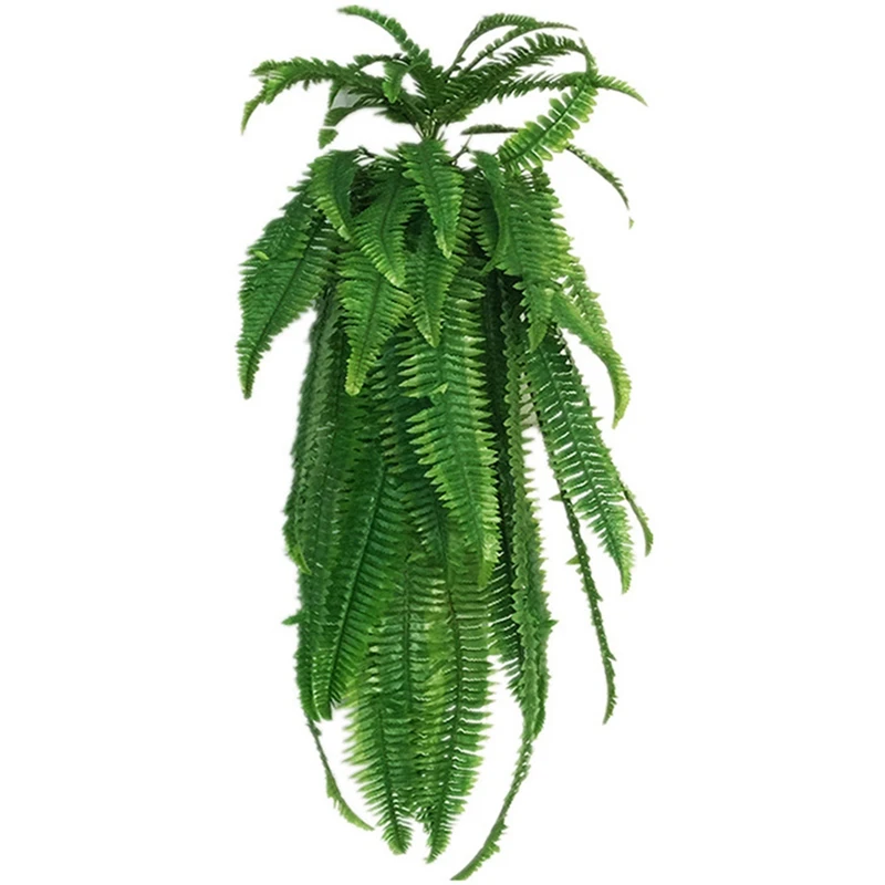 

110Cm Large Artificial Adornment Grass Green Plant Ganging Row Fern Leaf Persian Leaves Wall Planted Home Decoration
