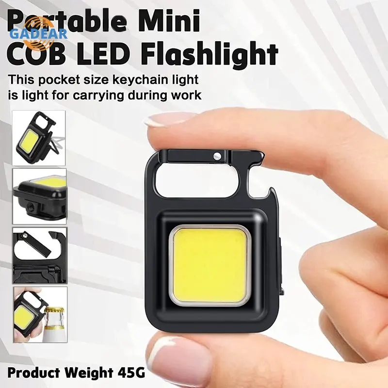 

500mAh Mini Flashlight Portable Pocket Led Flashligh Keychain Rechargeable Flashligh for Outdoor Camping Fishing Small Light