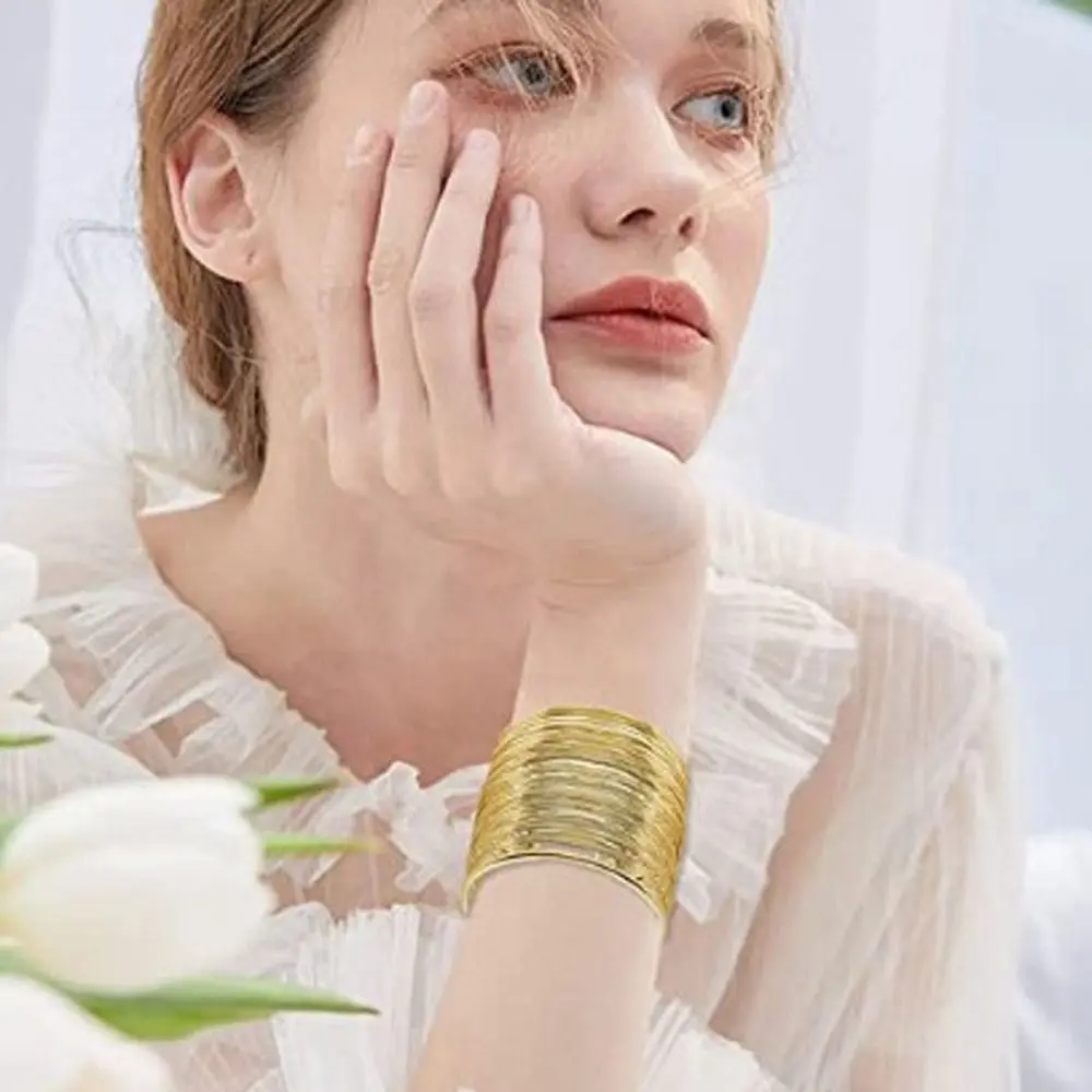 

Europe American Wrist Accessory Girl Gift Couple Women Bracelet Bohemian Bracelet Wide Open Bracelet Cuff Bangles