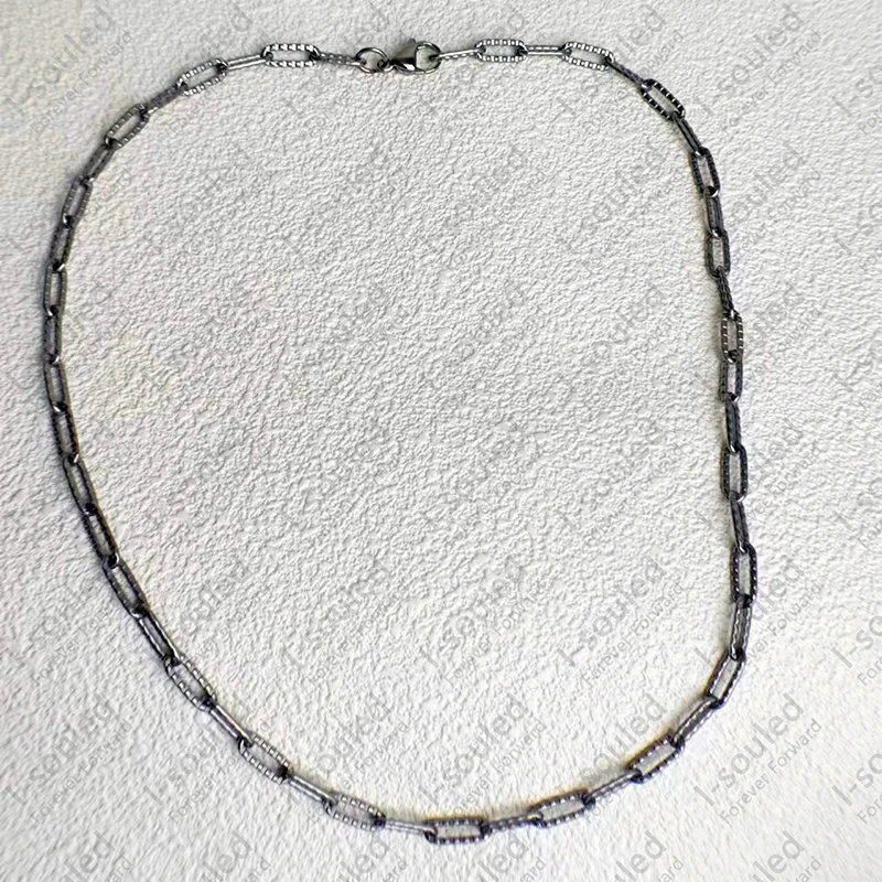 Prolate O Type Chain  5.0 MM Wide Solid Titanium Chain Necklace New Arrival