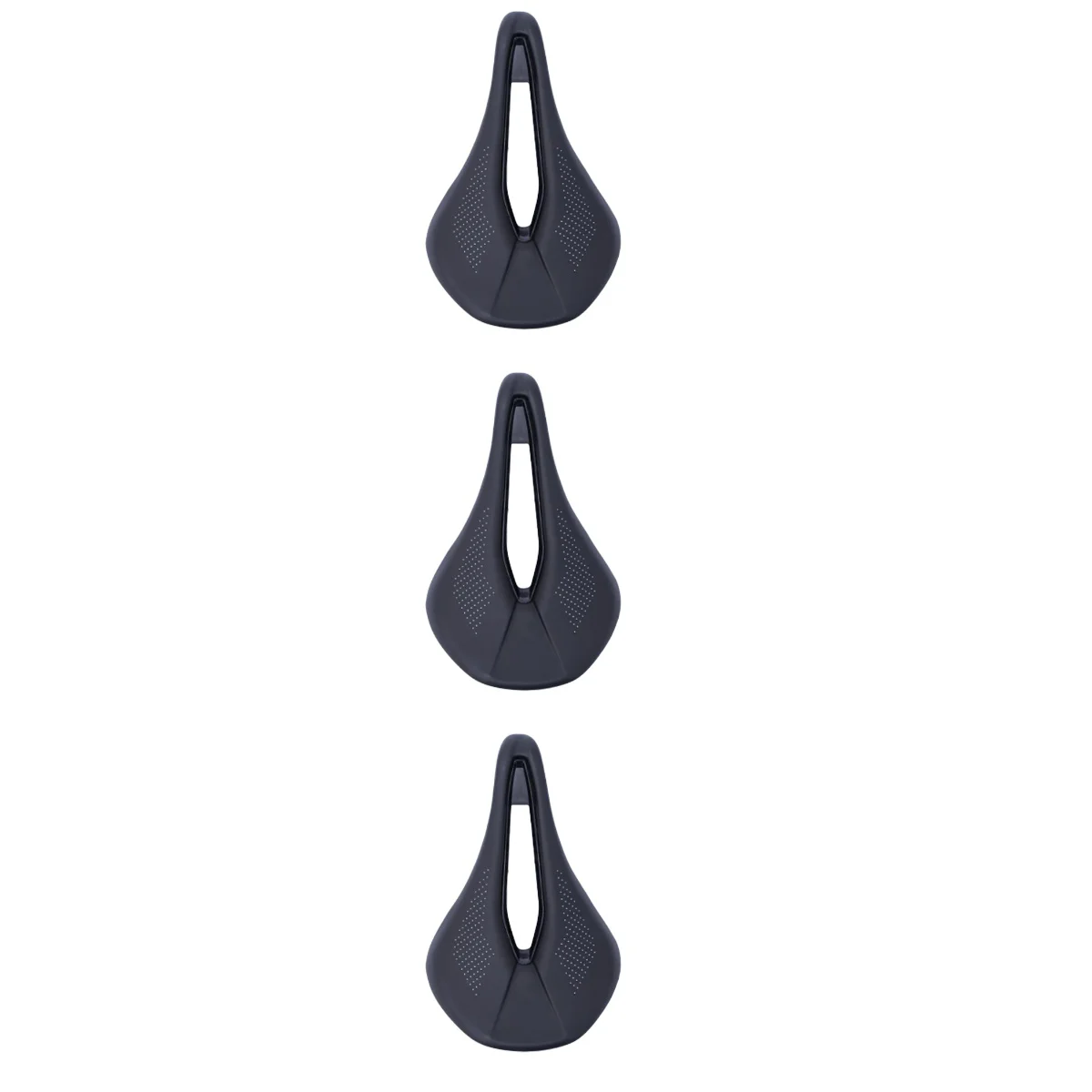 

3 pcs Bike Saddle Pad Mountain Bike Comfortable Saddle Cycling Sports Cushion Bike Mat Cushion (Black)