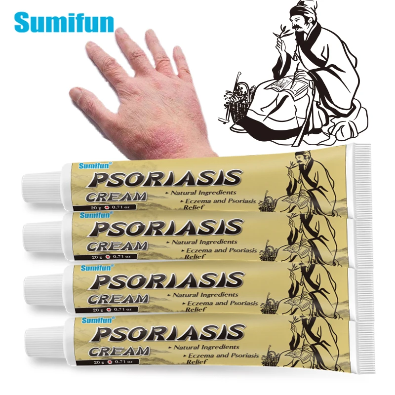 

2/4Pcs Sumifun Psoriasis Antibacterial Treatment Cream Pruritus Ointment Dermatitis Urticaria Eczema Skin Inflammation Care 20G