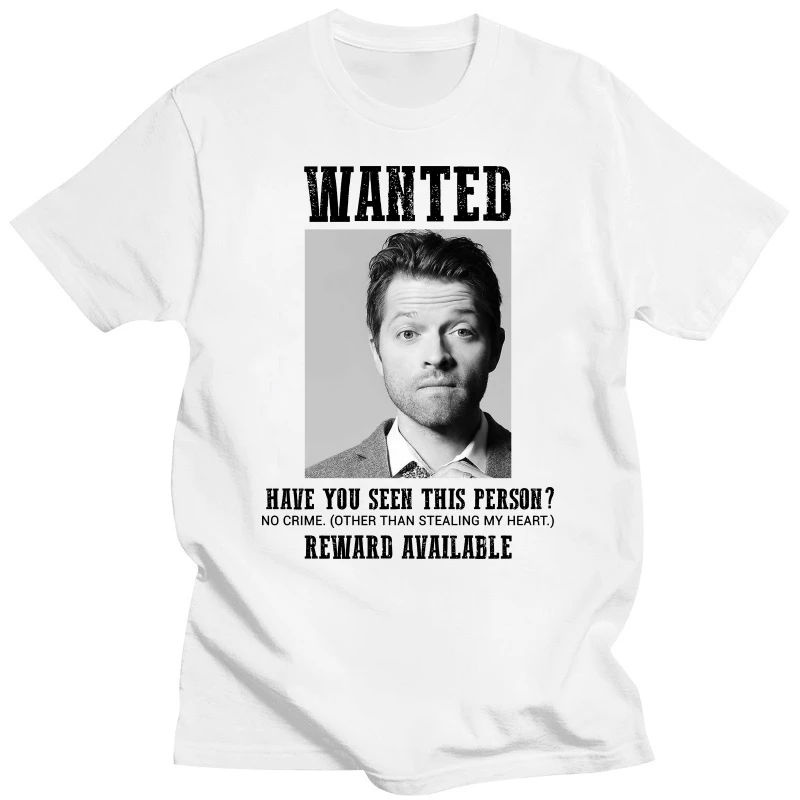 

Men t shirt wanted misha collins Women tshirt