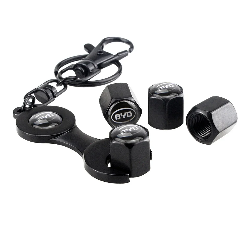 Металлические 4 шт. Φ крышки с гаечным ключом декор для BYD Logo F0 F3 G6 S6 Song Yuan Qin Tang Surui L3