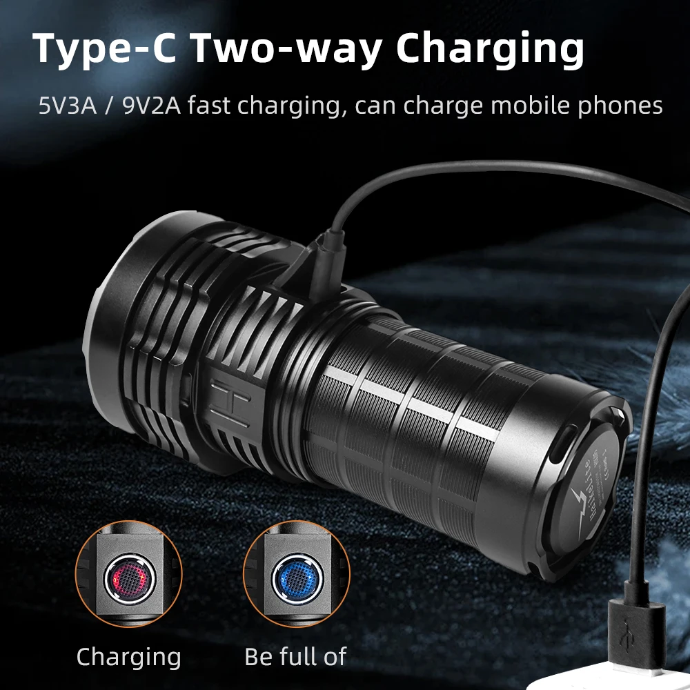 Мощный фонарик Haikelite HK05 1000 лм USB-зарядка