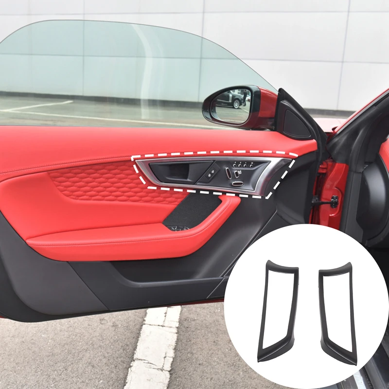 Для 13-24 Jaguar F-TYPEABS matte black car интерьерная ручка рамка декоративные аксессуары