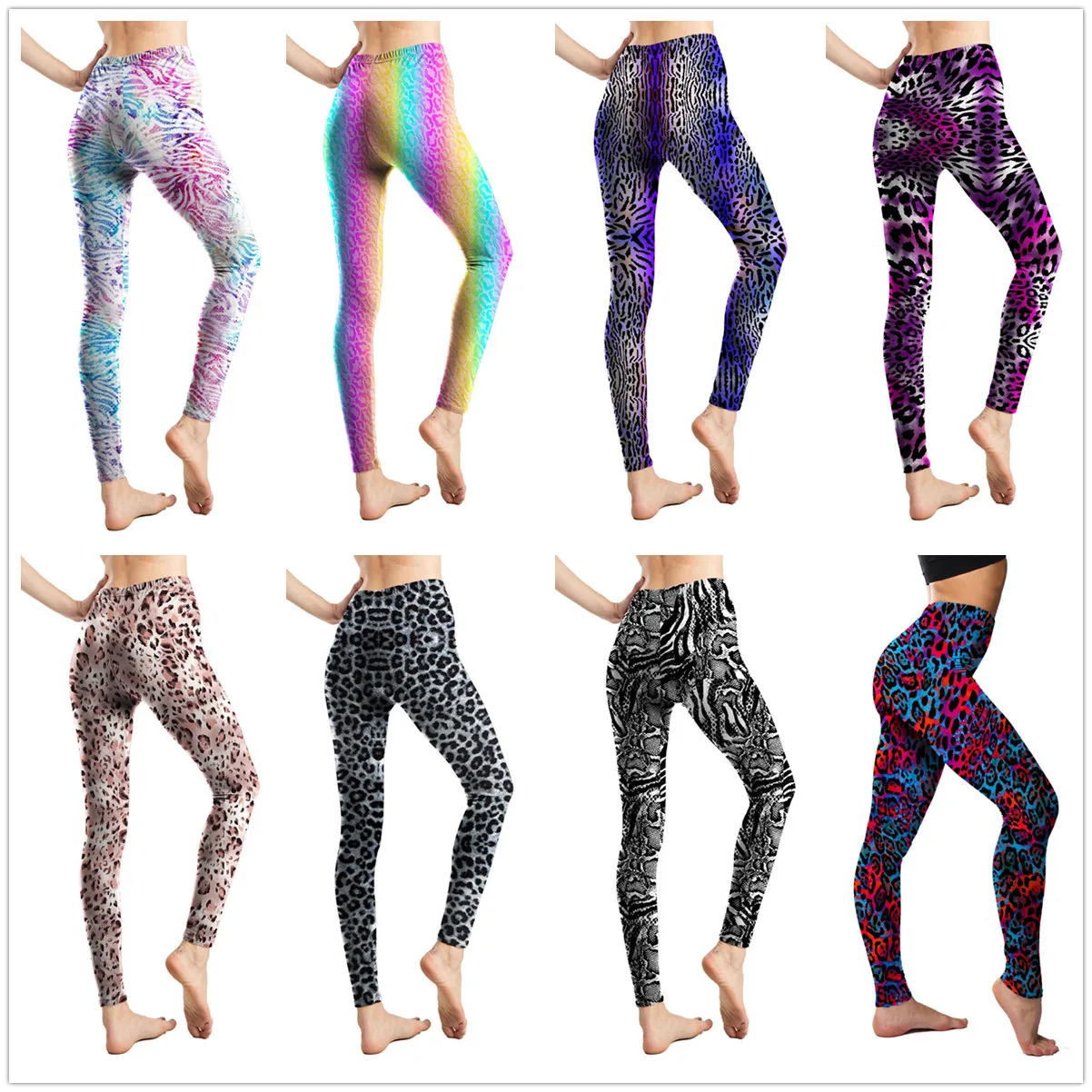 Fashion Leopard Print Leggings Sexy Casual Highly Elastic Leggings Thin Female Pants Women Fitness Tights Drop Shipping