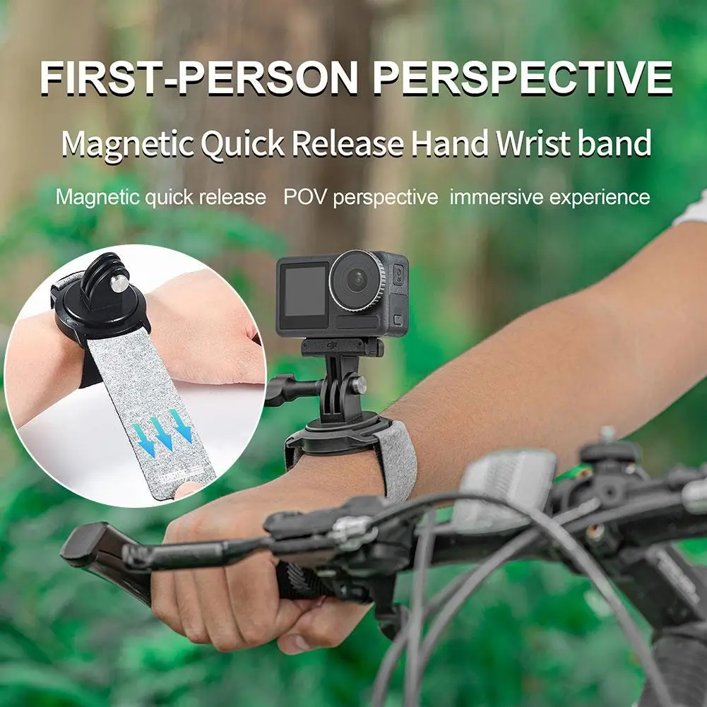 

Wristband headband for Action Camera Adjustable Wrist Strap Mount for GoPro12/11/10/9/8 Action2/3 Insta360 Pocket 2