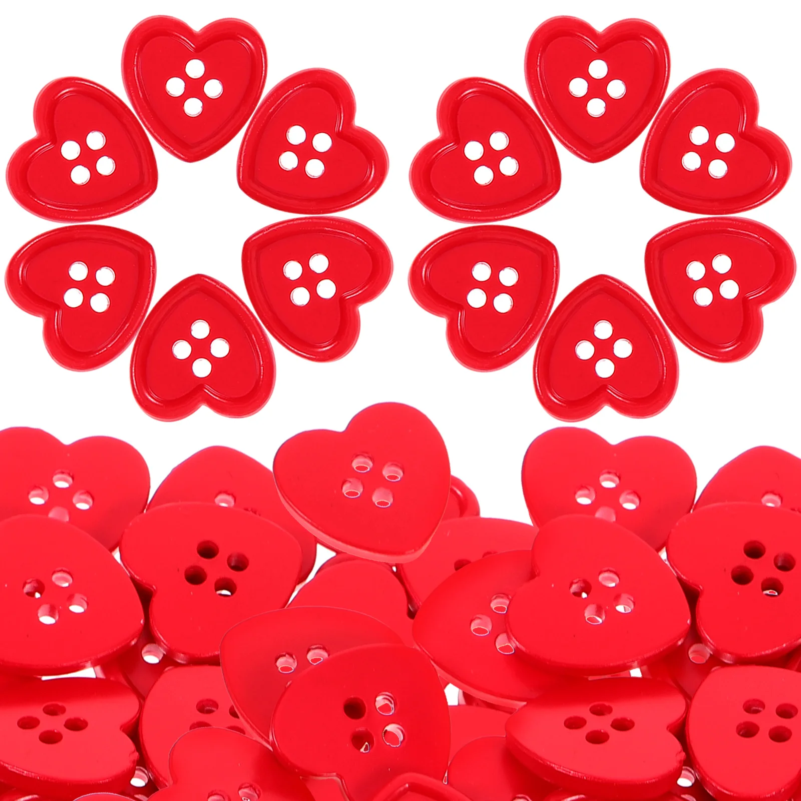 

18mm Crafting Buttons Crafting Heart Button Buttons Sewing Buttons Shiny Buttons Plastic Sewing Buttons DIY Accessories