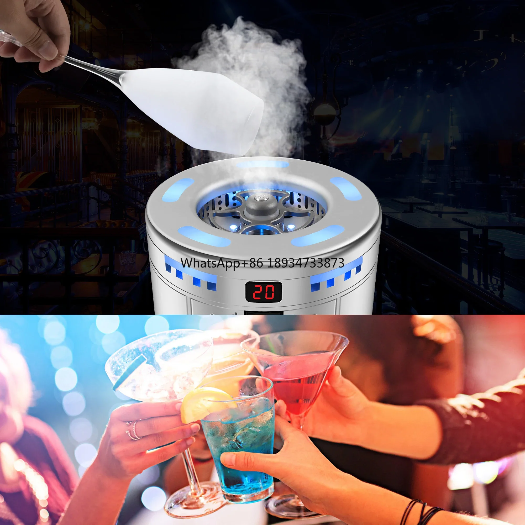 На складе США 100-220 В Коммерческая машина для производства сухого льда CO2 Машина Mark