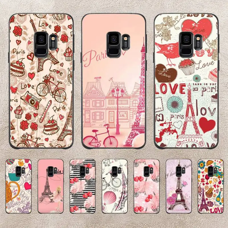 

I Love Paris Phone Case For Samsung Galaxy Plus S9 S20Plus S20ULTRA S10lite S225G S10 Note20ultra Case