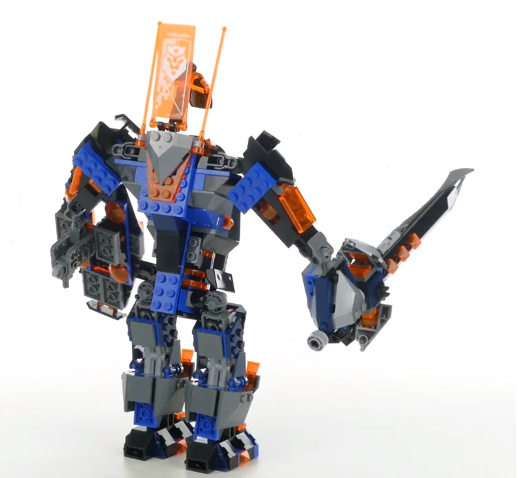 543 шт. Nexoes Knights The Black Mech Skeletal Lava Fly Lair Catapult 10519 Строительные блоки Игрушка