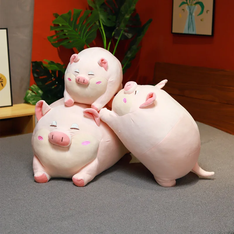 

1pc 40/50/70cm Cute Fat Pig Plush Toys Ultra Soft Fatty Stuffed Animal Piggy Dolls Cushion Sleepy Plushie Companion for Kids