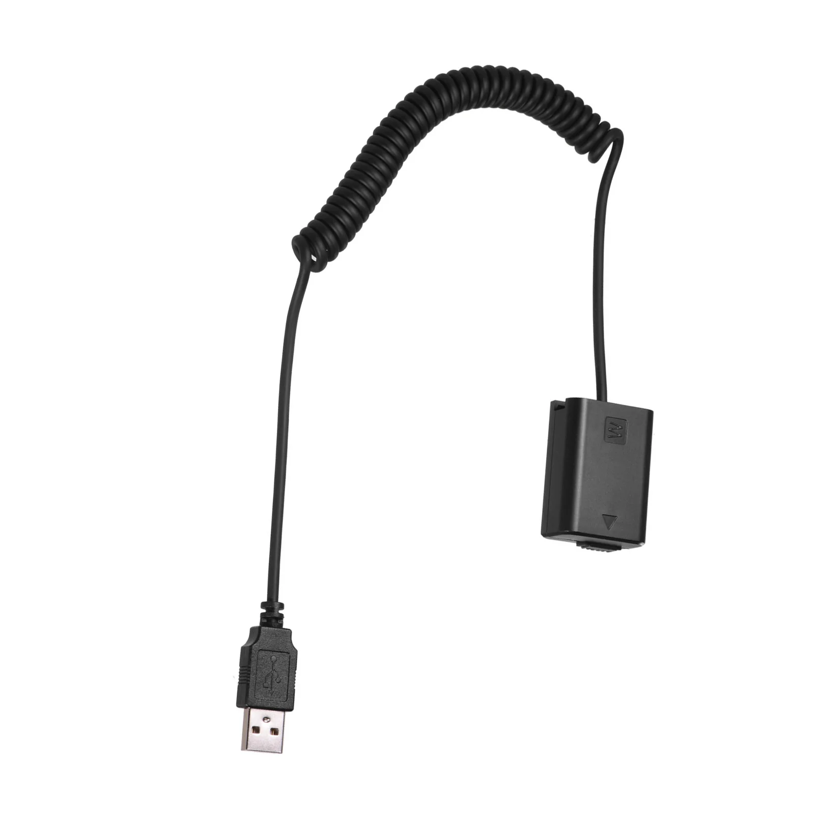 Andoer Connector 5V USB NP-FW50 Dummy Battery Pack Coupler Adapter with Flexible Spring Cable for Sony A7 A7II A7R ILDC Camera |
