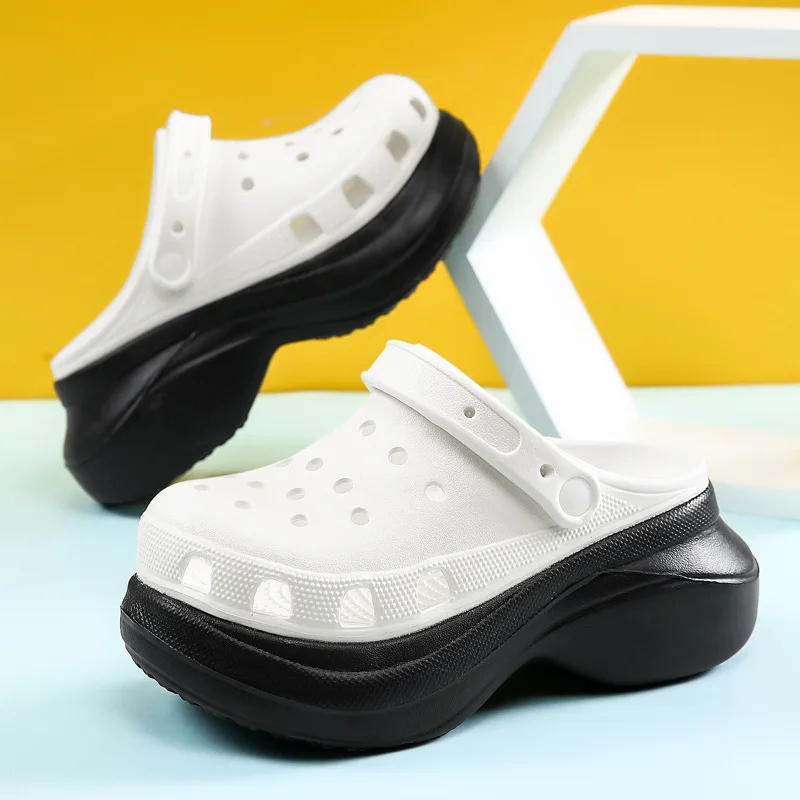 Women's high-heeled slippers with thick soles 2023 new summer foreign trade shoes