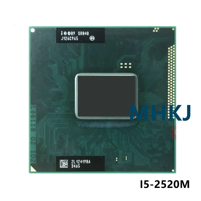 Процессор Intel Core Φ i5 2520M SR048 2 5 ГГц двухъядерный четырехпоточный ЦПУ 3M 35W Socket G2 / rPGA988B