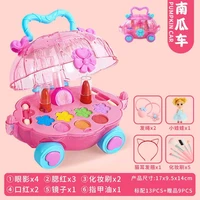 childrens cosmetics non toxic washable lipstick toy set nail polish little girl play house princess makeup box