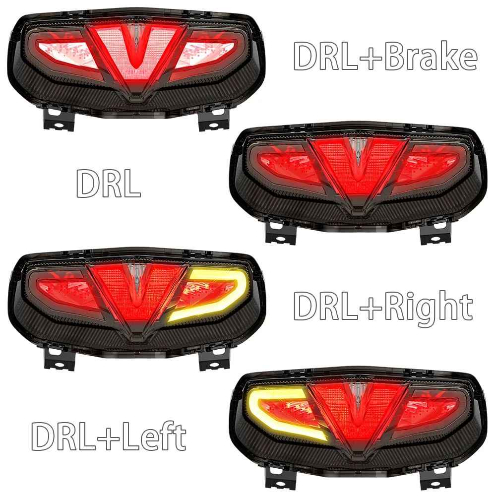 Фото Светодиодный задний фонарь E24 для Yamaha MT-09 SP MT09 MT 09 2021-2023 MT-10 MT10 2022-2024, задний стоп-сигнал мотоцикла, индикаторы лампы №4