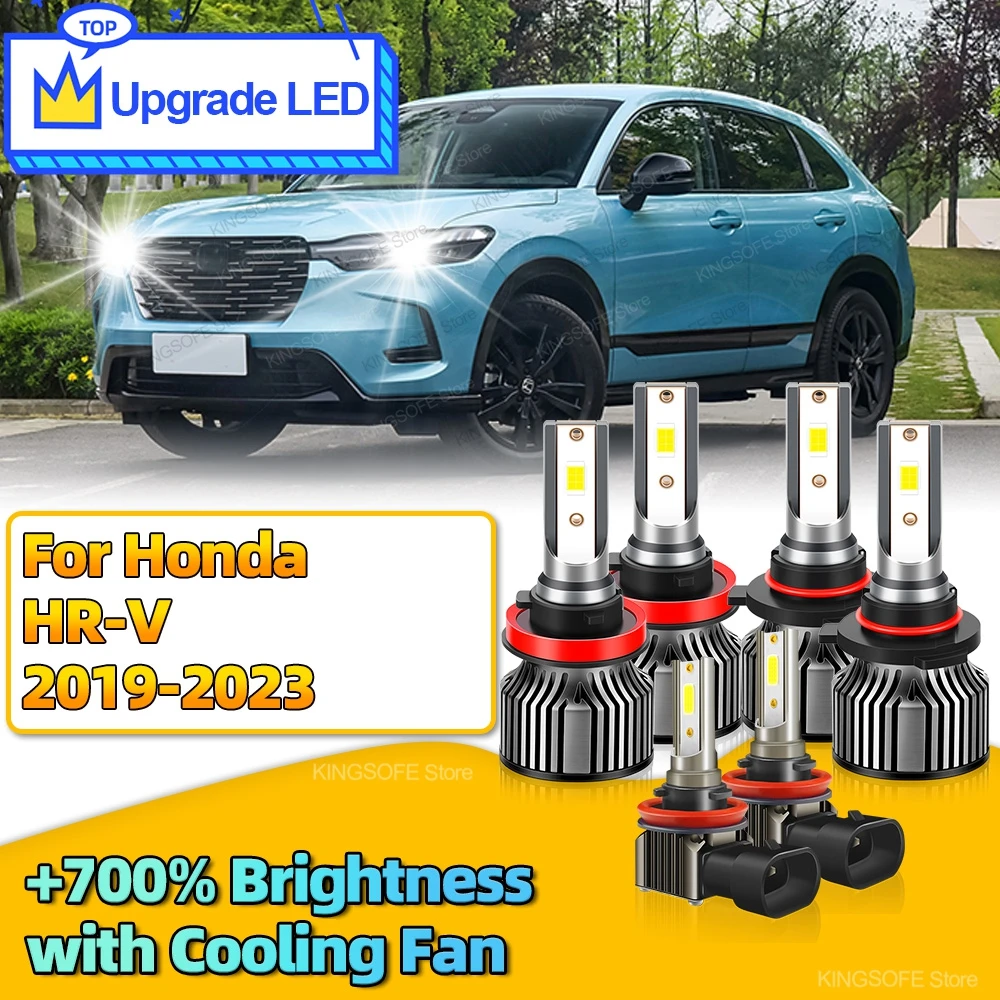 2/6 шт. светодиодные фары 30000LM Canbus H11 HB3 автомобильные передние H8 противотуманные