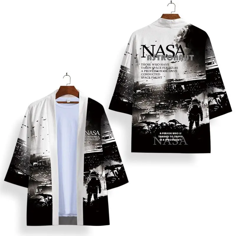 

Geskeey Anime Vintage Kimono Cardigan 3D Printing Women's Men's Loose Thin Coat J110