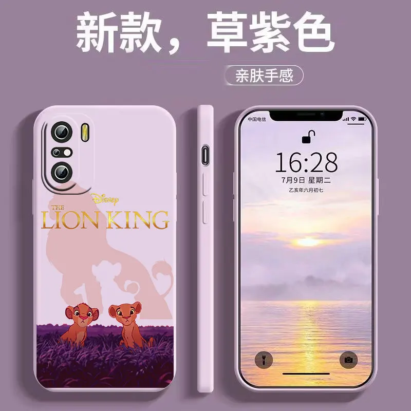

The Lion King Cute Phone Case For Xiaomi Redmi K50 K40 10X 10 9T 9AT 9A 9C 9 8A 8 7 6A 5A Gaming Pro Liquid Rope Funda Cover