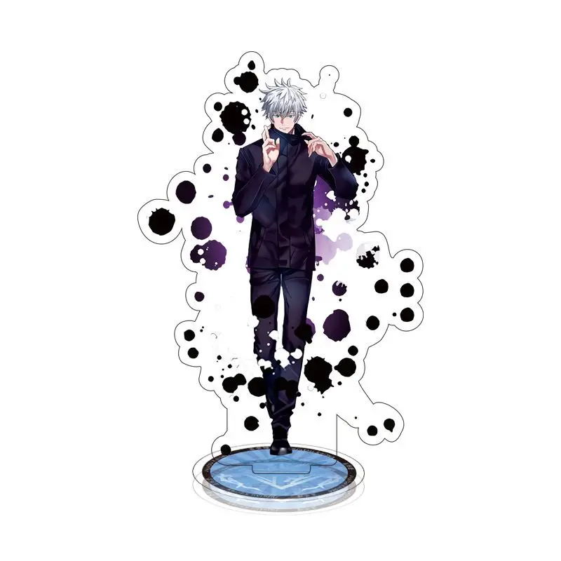 Фото Jujutsu Kaisen акриловая фигурка-подставка Fushiguro Megumi Gojo Satoru аниме периферийное украшение творческий орнамент новые подарки №5