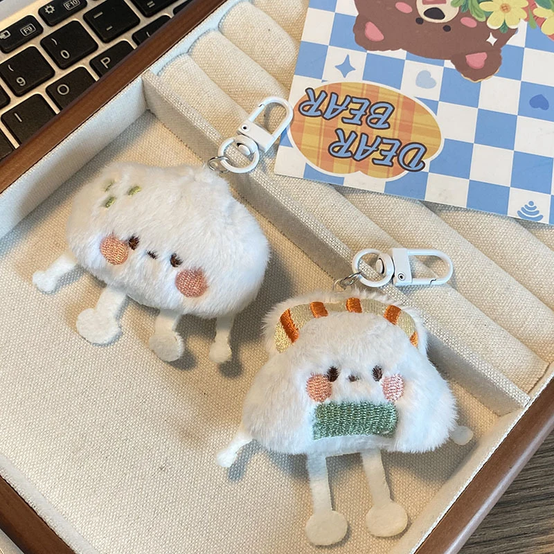 Милые Мультяшные пельмени на пару мягкие суши еда кукла подвеска украшение