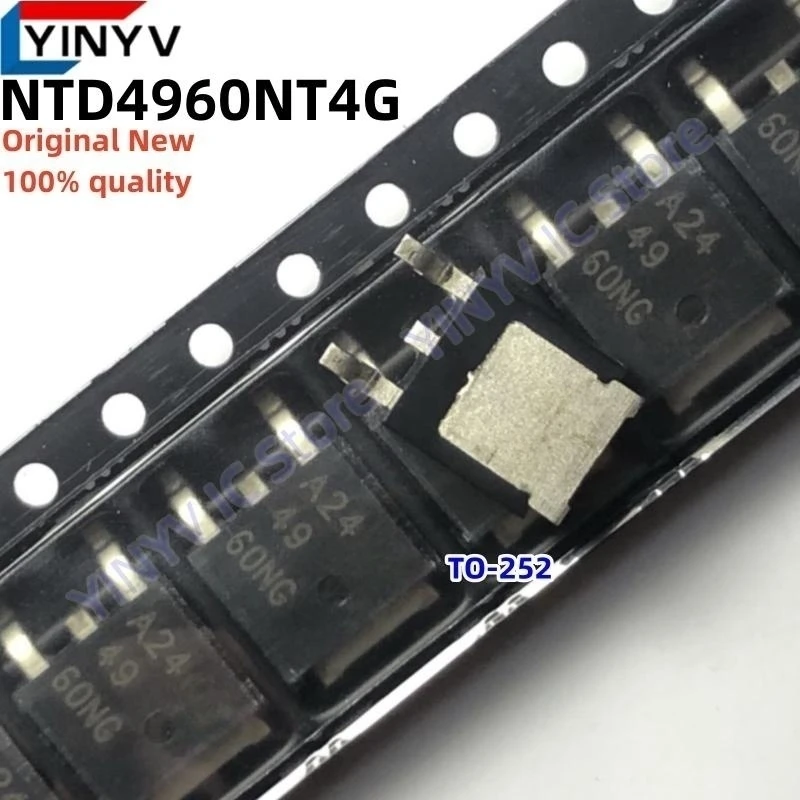 

20 шт., NTD4960NT4G 4960NG TO-252 NTD4960NT4 NTD4960N NTD4960NG Power MOSFET30 V, 55 A, одноканальный, оригинальный, новый, 100% качество