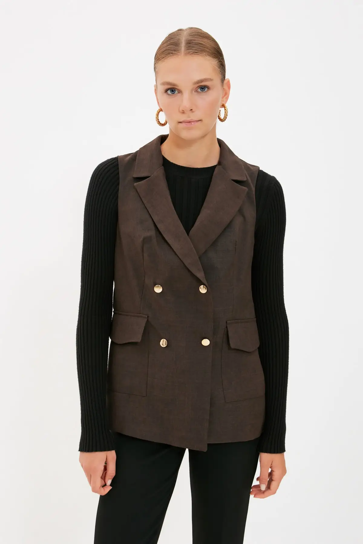 Жилет с пуговицами TWOAW22YE0067 | Женская одежда