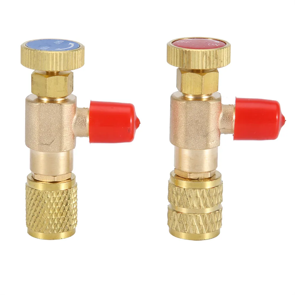 

2pcs Liquid Safety Valve R410A R22 Air Conditioning Refrigerant 1/4 "Safety Adapter Liquid Safety Valve