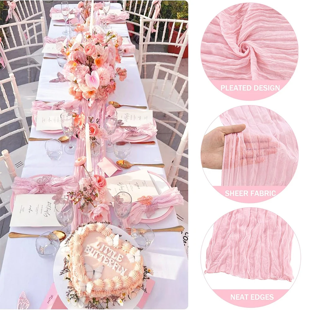 

Синяя марлевая дорожка для стола