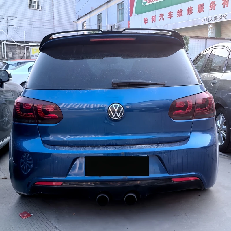 Фото Автомобильный задний спойлер на крышу багажника для VW Golf 6 MK6 GTD GTI R20 R 2009 до 2013 для стильных комплектов спойлеров Oettinger №3