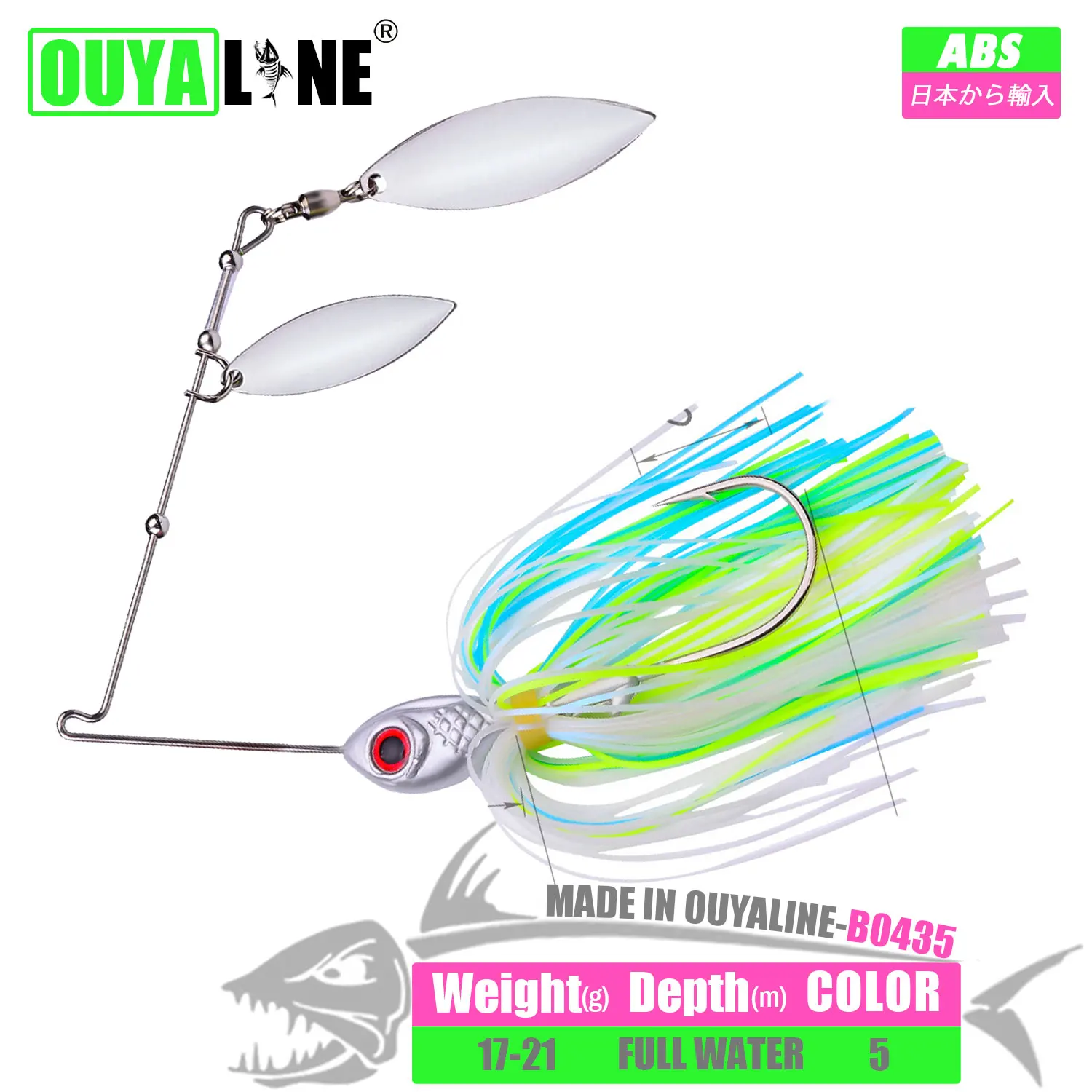 

New Fishing Lure Spinnerbait 17g 21g Wobblers Spinner Spoon Hard Bait For Pike Peche Tackle Isca Artificial Metal Sequins Leurre