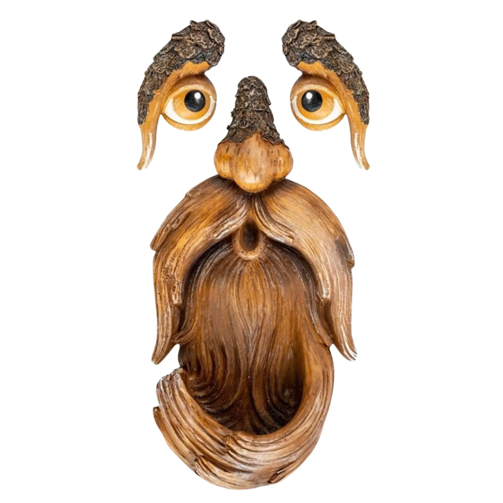 Деревянная Скульптура Птицы Hugger Декоративная Садовая Статуя Темный Загадочный