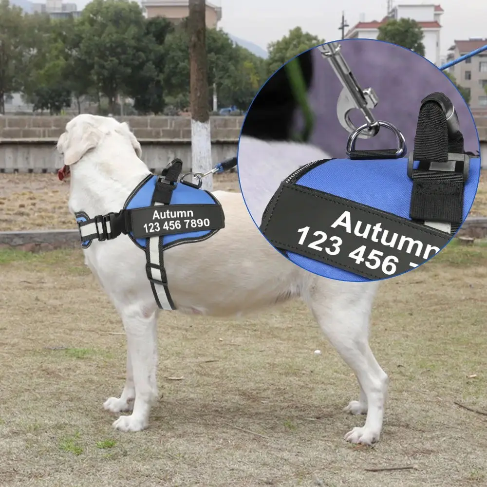 Индивидуальная шлейка для собак светоотражающая дышащая питомцев жилет