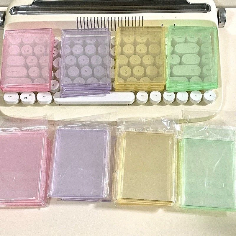 

Ice Cream Photocard Holder Ins Shell Kpop Photocard Brick Acrylic Transparent Photo Card Holder Stand Display Photo Frame