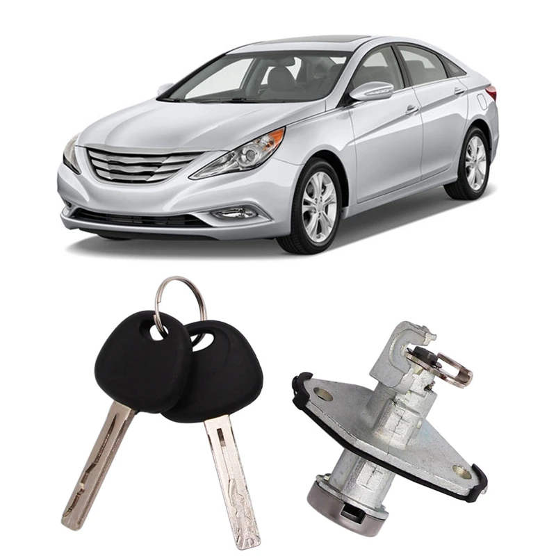 

Trunk Lock Cylinder With 2 Key For 09-14 Hyundai Sonata 11-15 Hyundai Sonata Hybrid 812503SA00