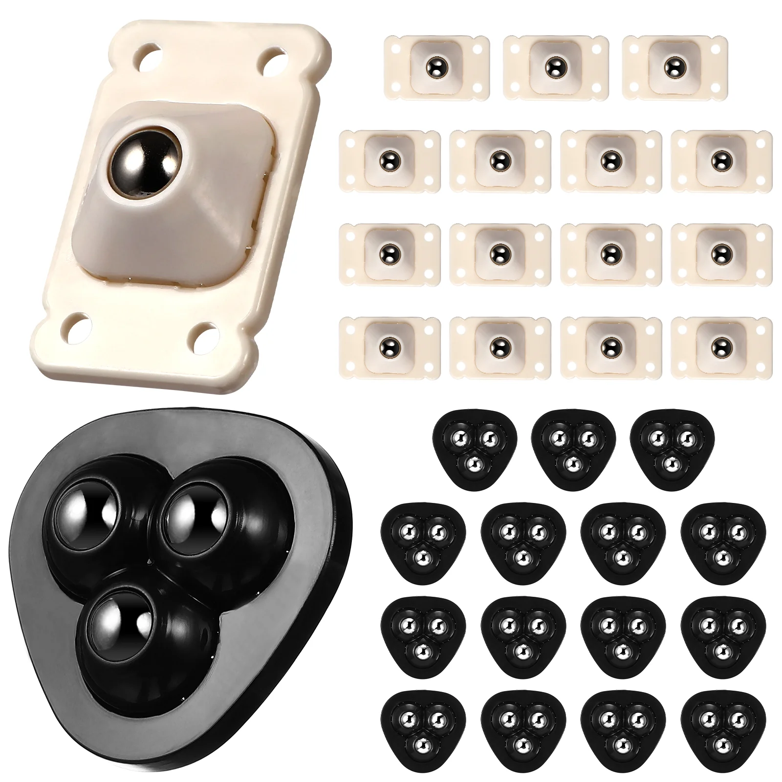 32 шт. поворотные самоклеящиеся ролики шариковые колеса мини-мусорный бак липкий